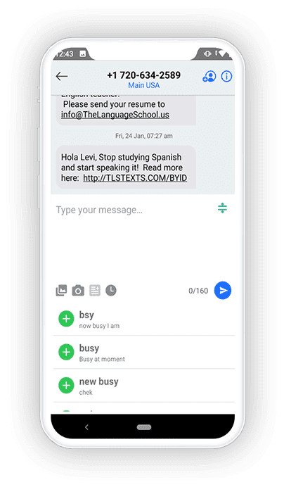 Hire Text Mobile App Development Company