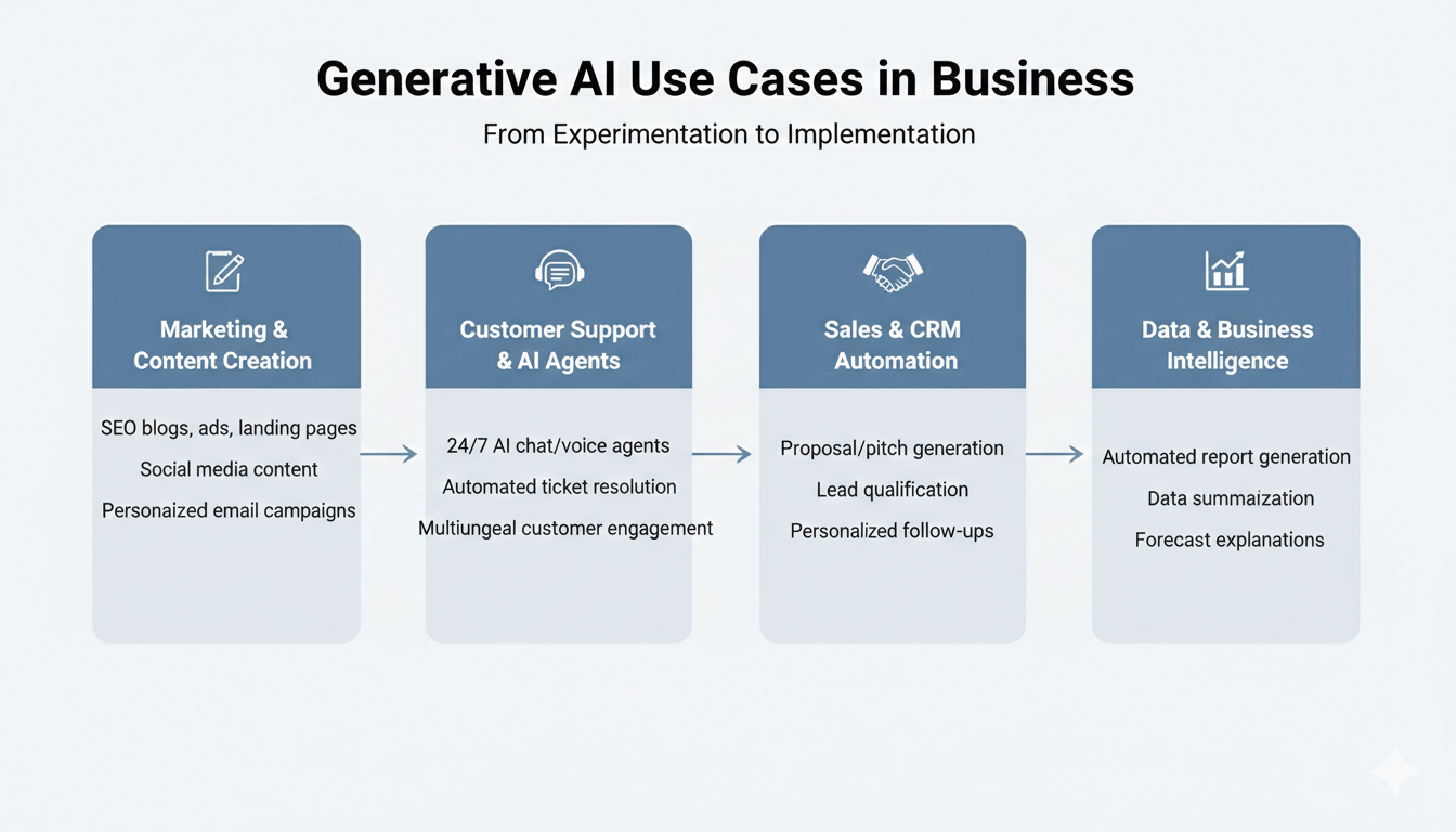 Generative AI Use Cases in Business 