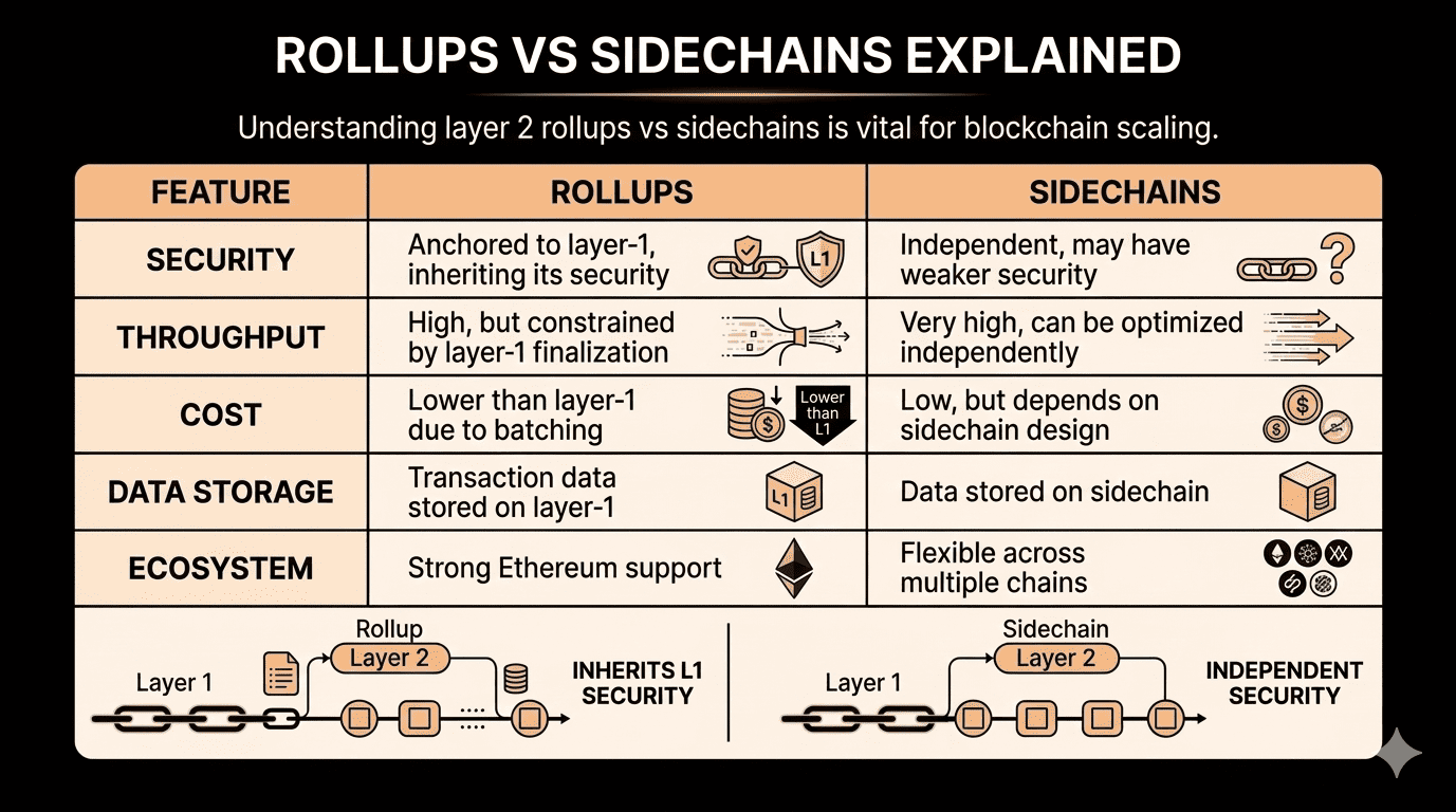 rollups vs sidechains explained