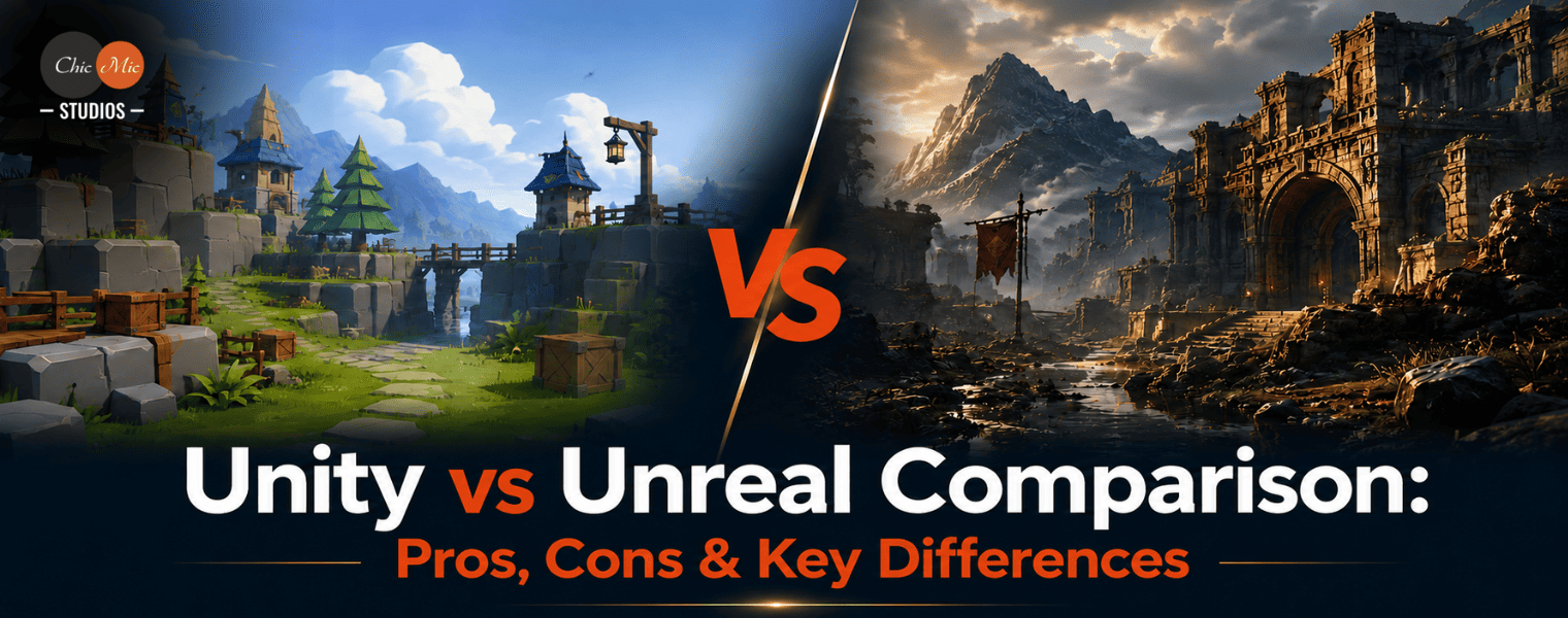 Unity vs Unreal Comparison: Pros, Cons & Key Differences
