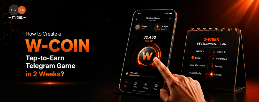 how to create a w-coin tap to earn telegram game in 2 weeks