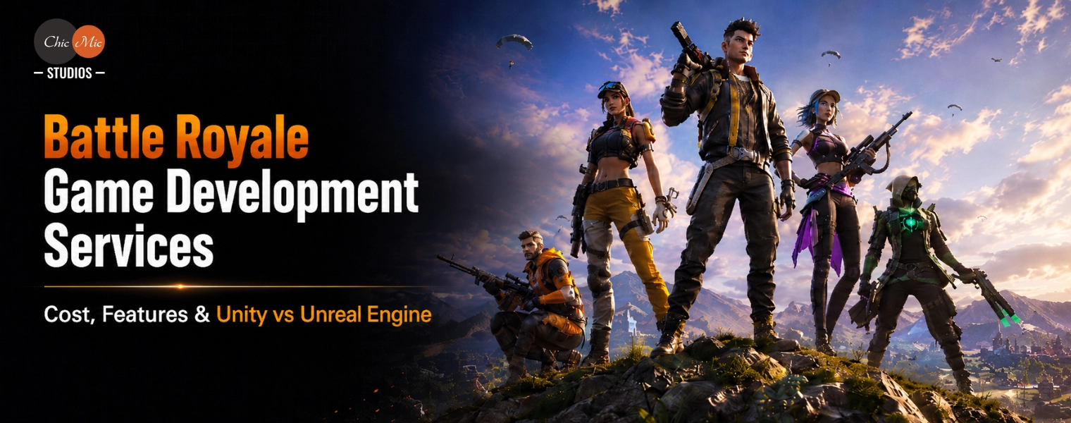 Battle Royale Game Development Services: Cost, Features & Unity vs Unreal Engine