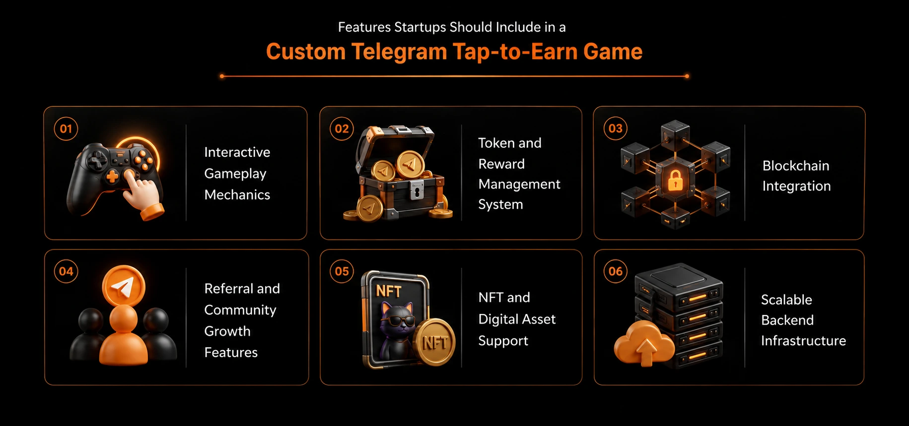 Essential Features Startups Should Include in a Custom Telegram Tap-to-Earn Game