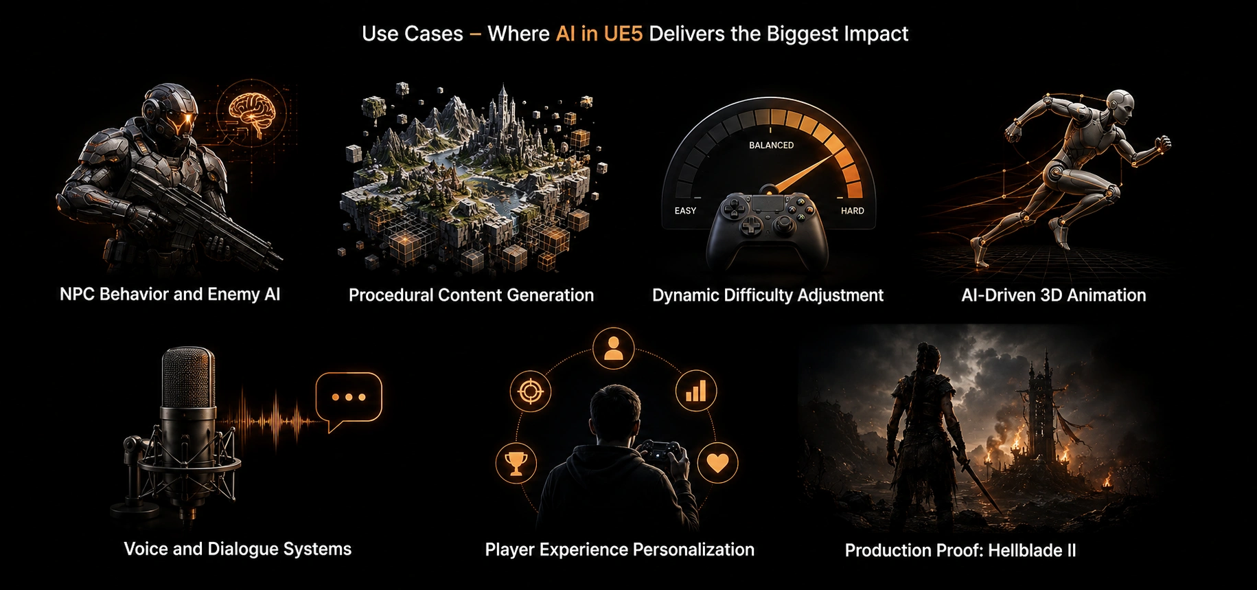 Use Cases – Where AI in UE5 Delivers the Biggest Impact