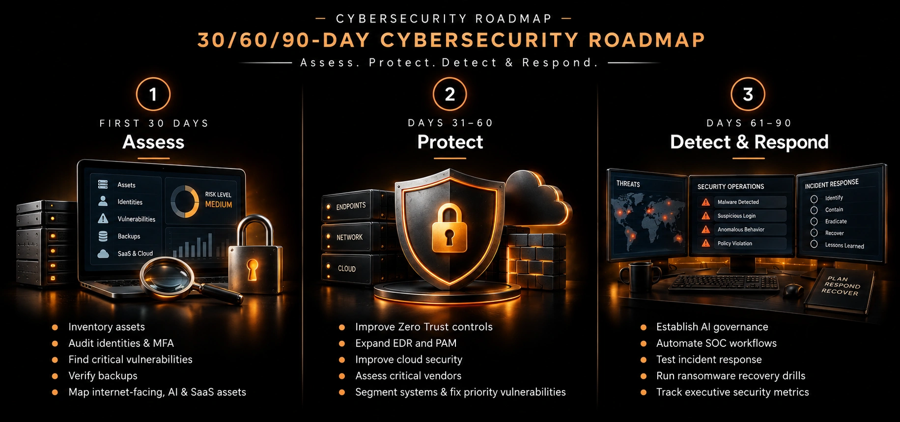 30 60 90-Day Cybersecurity Roadmap