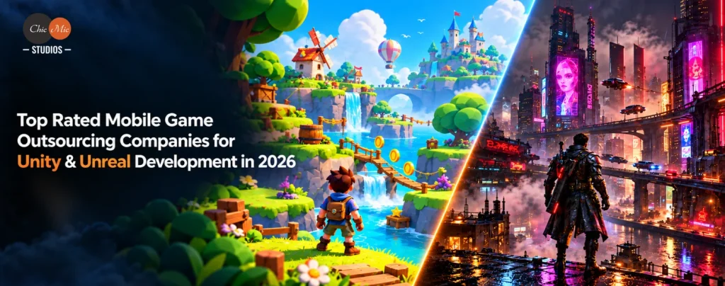 Top Rated Mobile gme outsourcing companies for unity and unreal game development