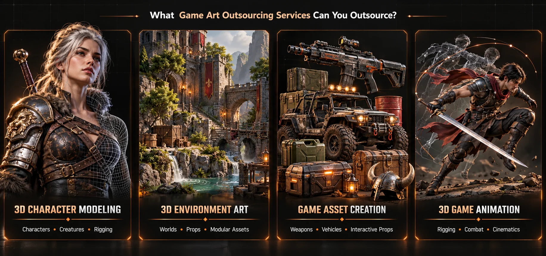 What Game Art Outsourcing Services Can You Outsource_