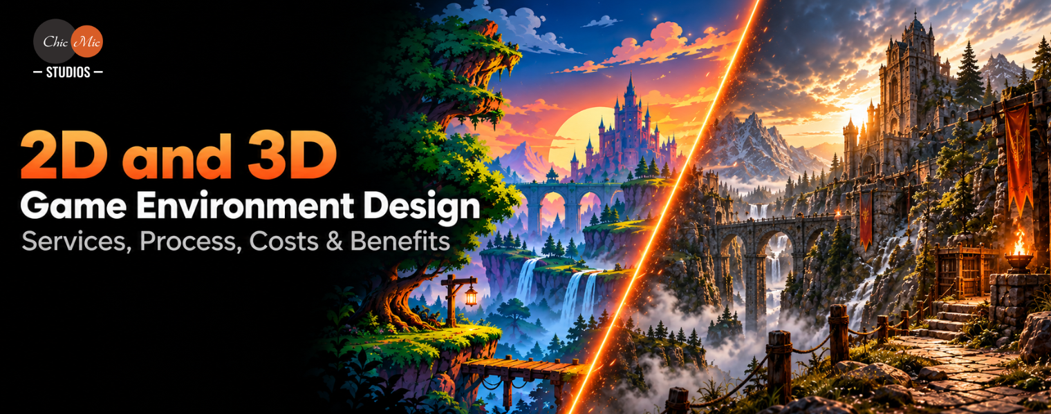 2D and 3D Game Environment Design: Services, Process, Costs & Benefits